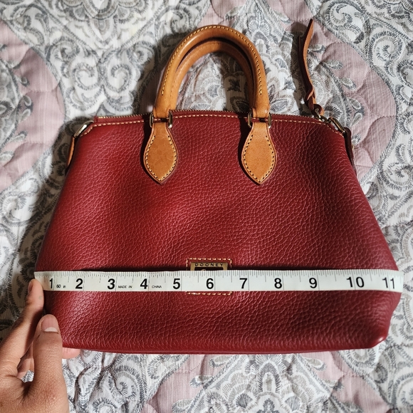 Dooney & Bourke Red Leather Tote Bag - Picture 3 of 8